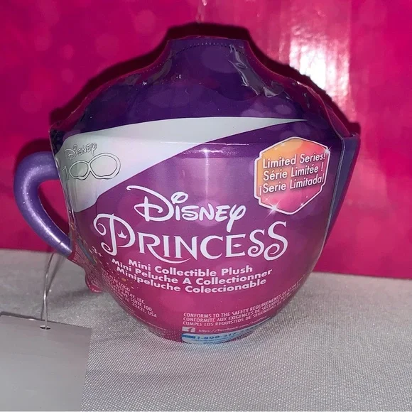 12PK Disney 100 Princess ~ Surprise Mini Collectible Plush ~ Tea Pot SEA…